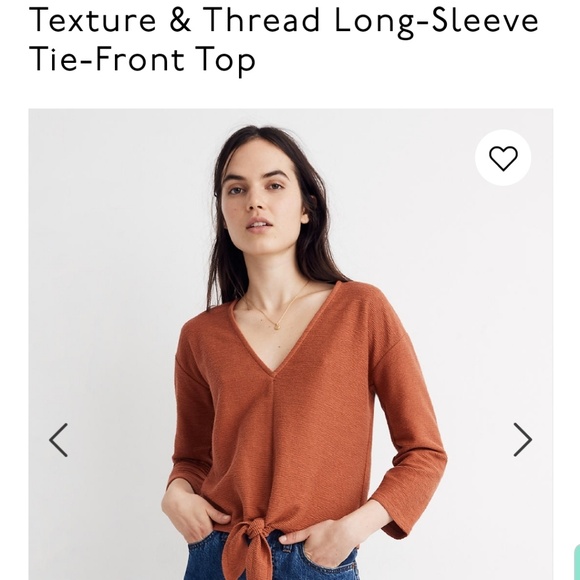 Madewell Tops - Madewell| texture & thread tie top